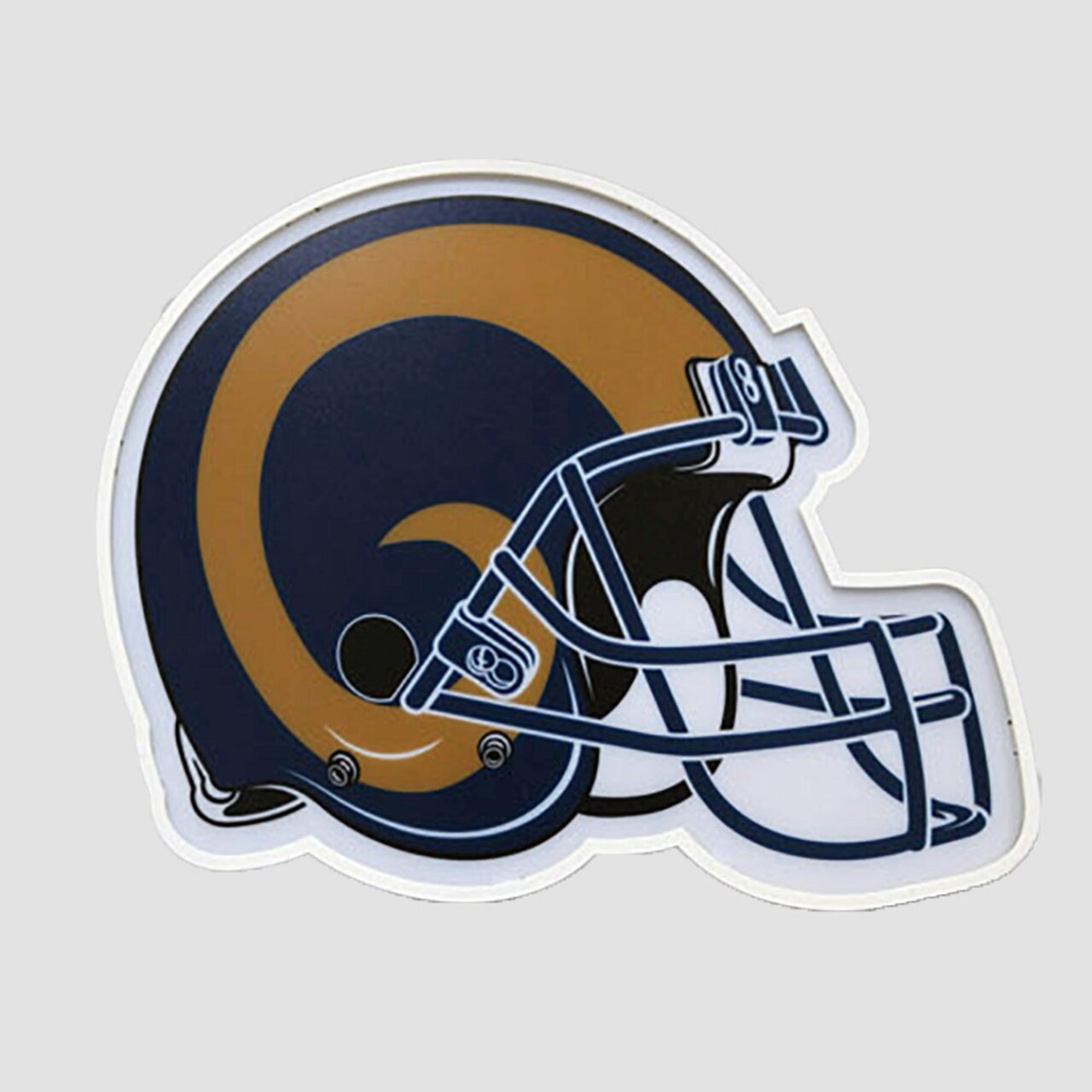 The Memory Company 13.5" Blue and Gold NFL Los Angeles Rams LED Helmet Lamp